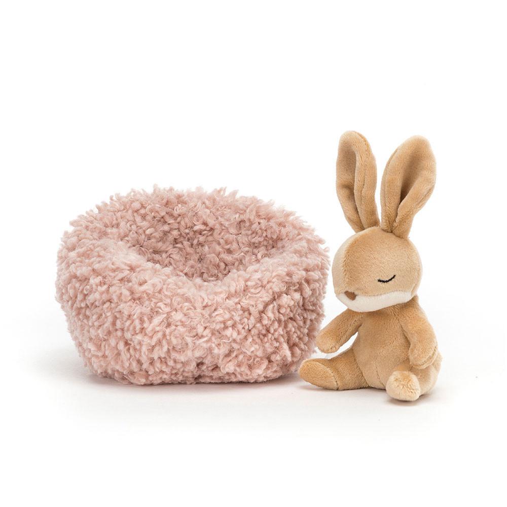 Animals Jellycat Hibernating Bunny 9cm x 13cm x 13cm Beige | México  4728NCLEY