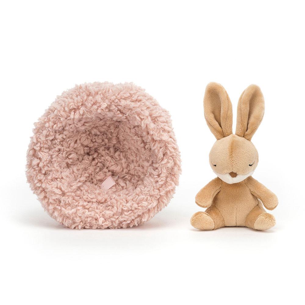 Animals Jellycat Hibernating Bunny 9cm x 13cm x 13cm Beige | México  4728NCLEY