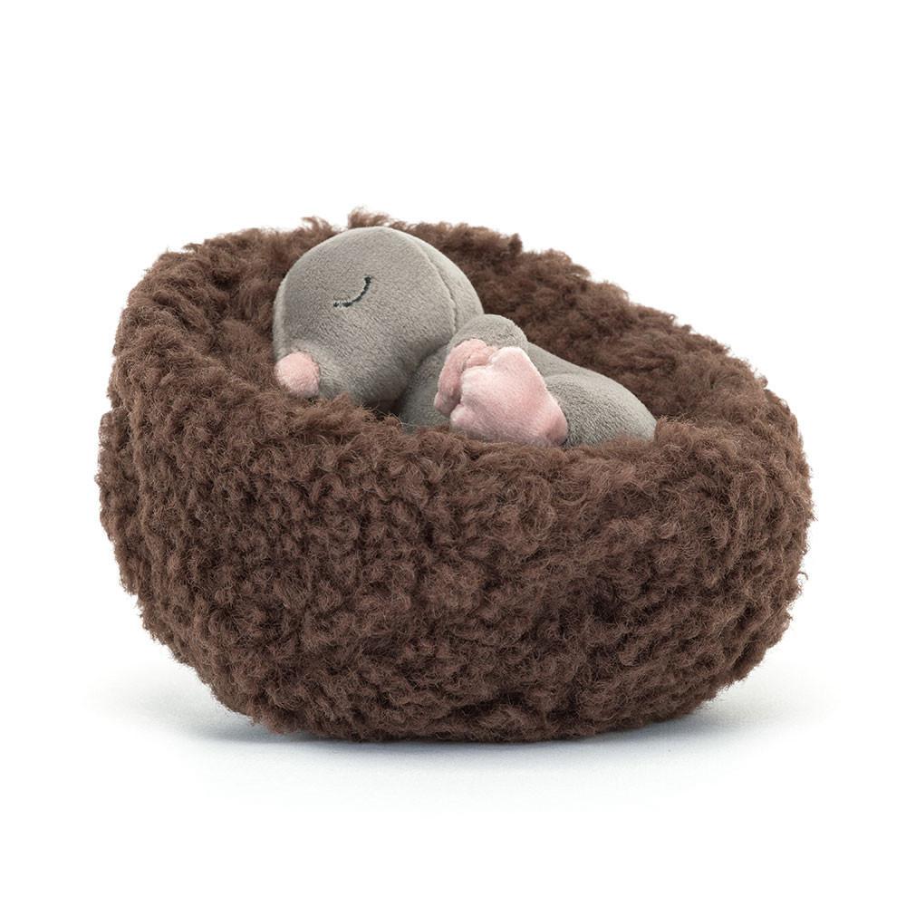 Animals Jellycat Hibernating Mole 9cm x 13cm x 13cm Grises | México  0521ILBTE