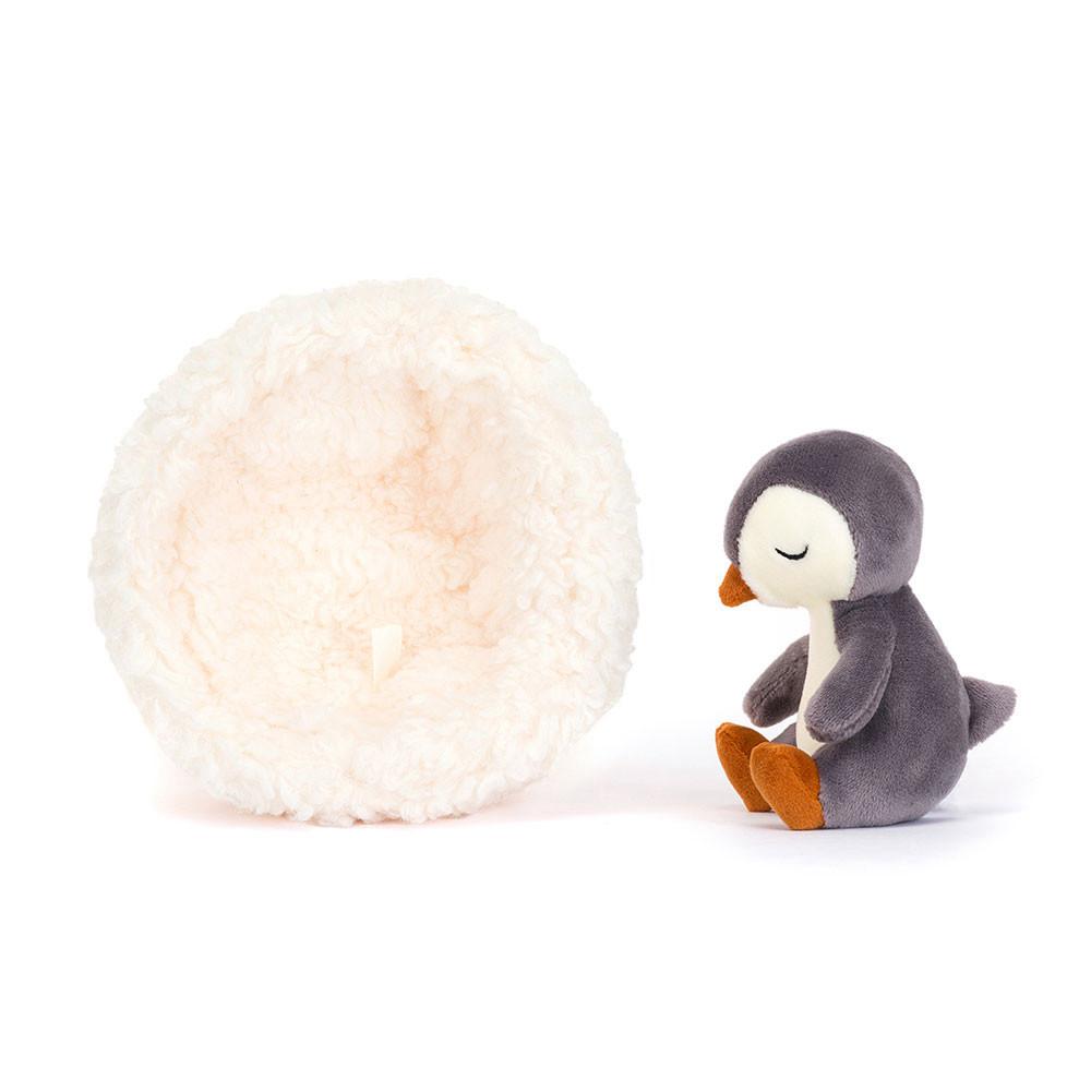 Animals Jellycat Hibernating Penguin 9cm x 13cm x 13cm Negros | México  5861XBQUK