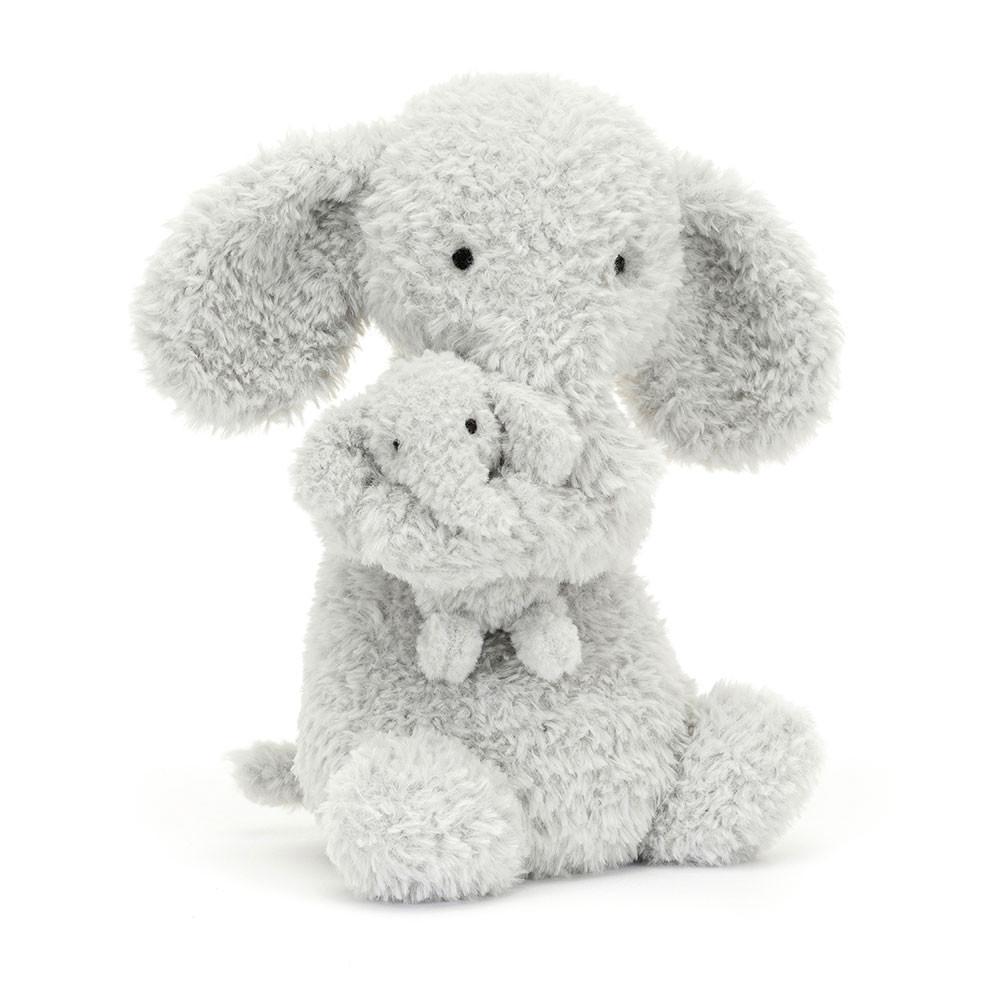 Animals Jellycat Huddles Elephant 26cm x 14cm x 10cm Grises | México  8042OCKWR