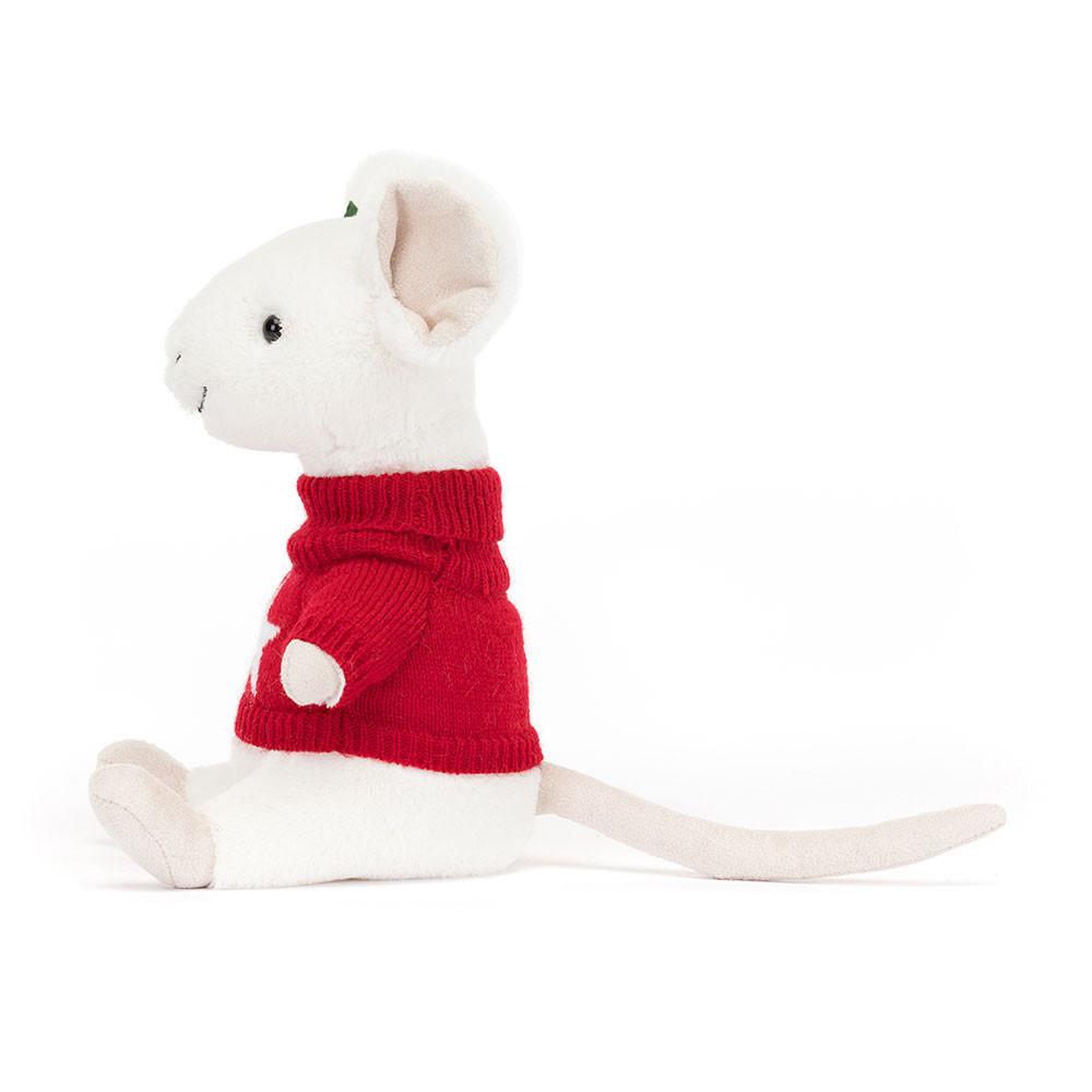Animals Jellycat Merry Mouse Jumper 18cm x 9cm x 7cm Blancos | México  5214DVLMK