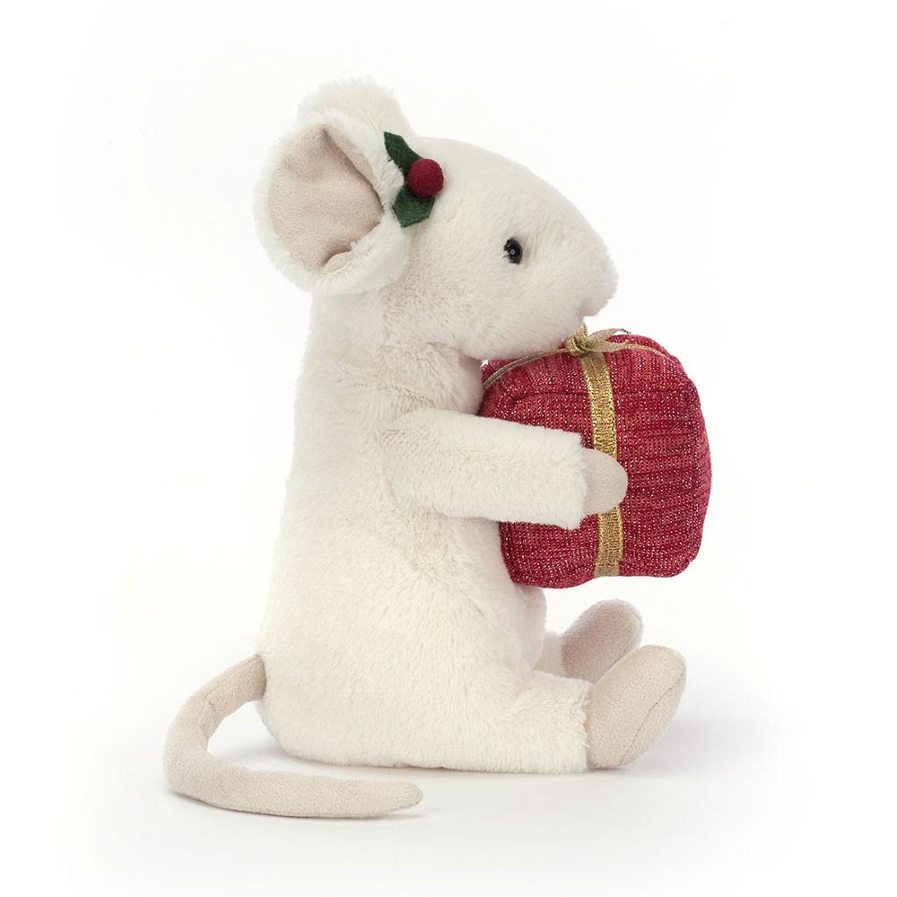 Animals Jellycat Merry Mouse Present 18cm x 9cm x 7cm Blancos | México  3950IJBQE
