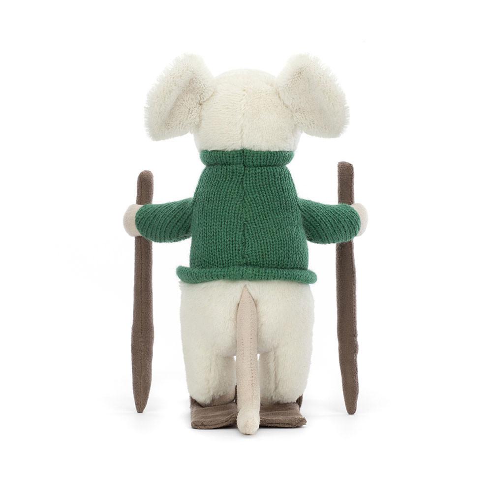 Animals Jellycat Merry Mouse Skiing 19cm x 8cm x 15cm Blancos | México  8935ZLBDW
