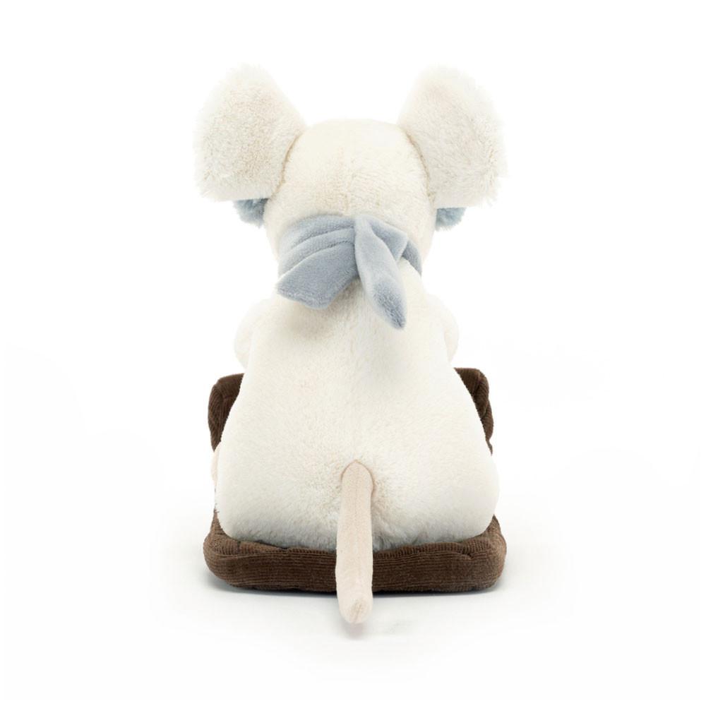 Animals Jellycat Merry Mouse Sleighing 18cm x 11cm x 17cm Blancos | México  5296IJXCN