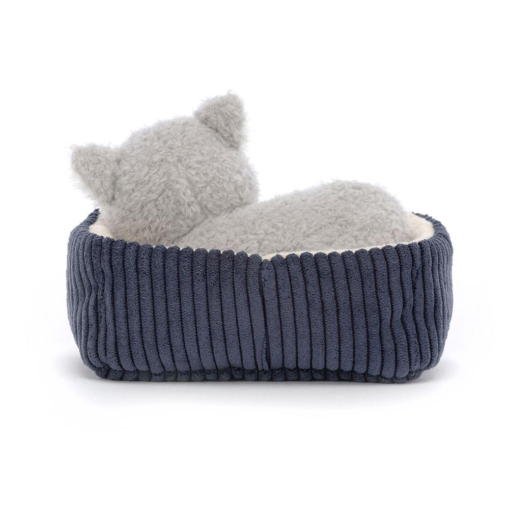 Animals Jellycat Napping Nipper Cat 3.9in x 5.9in x 4.7in Grises | México  5607OILWA