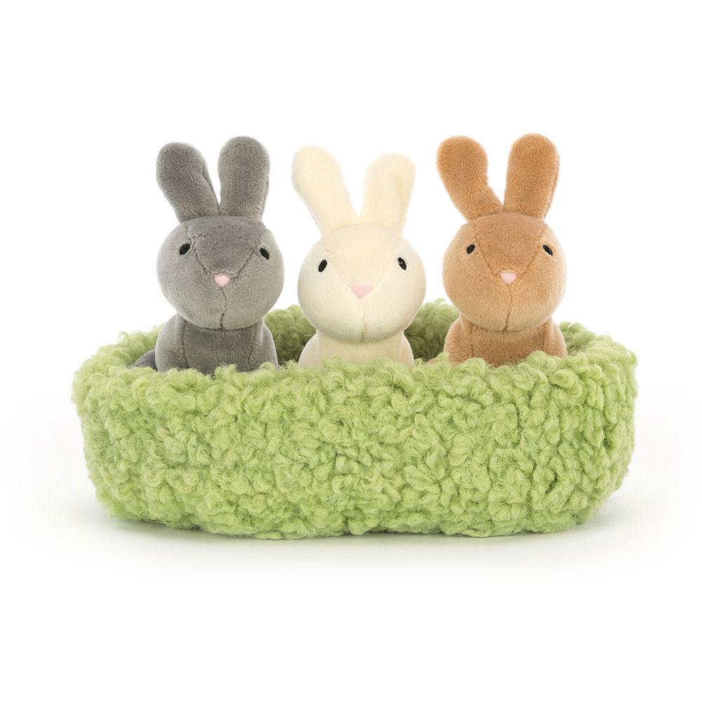 Animals Jellycat Nesting Bunnies 11cm x 13cm x 13cm Marrom | México  8372TDXRS
