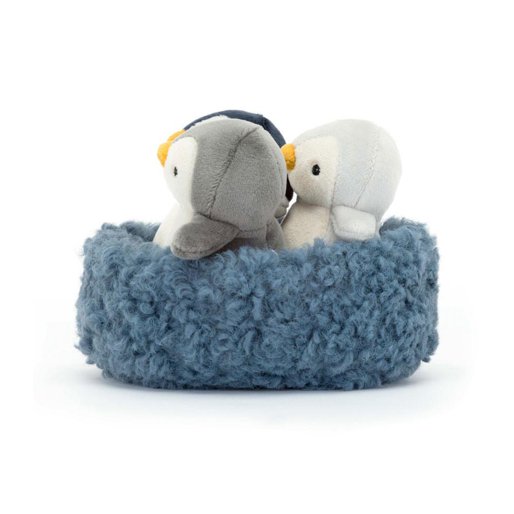 Animals Jellycat Nesting Penguins 11cm x 13cm x 13cm Grises | México  0981JAMSI