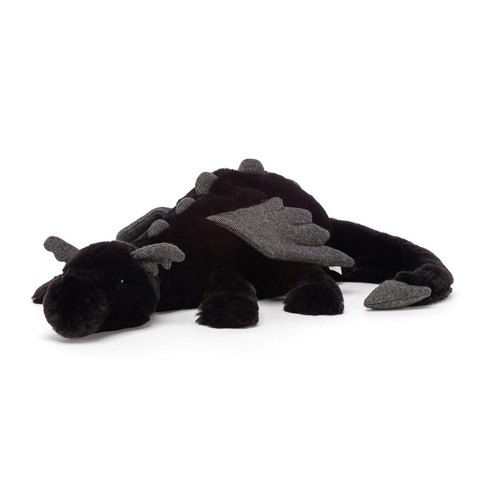 Animals Jellycat Onyx Dragon 4.7in x 5.5in x 19.7in Negros | México  6201CKNUM