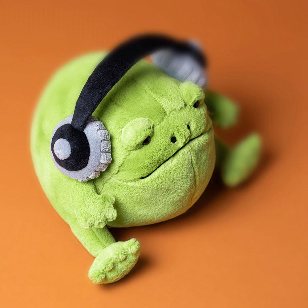 Animals Jellycat Ricky Rain Frog Headphones 15cm x 16cm x 18cm Verdes | México  9264WHYTC