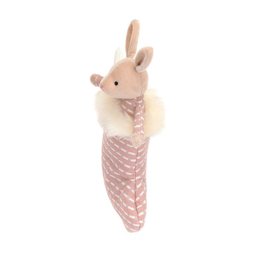 Animals Jellycat Shimmer Stocking Bunny 20cm x 9cm x 2cm Beige | México  6980DEKTN