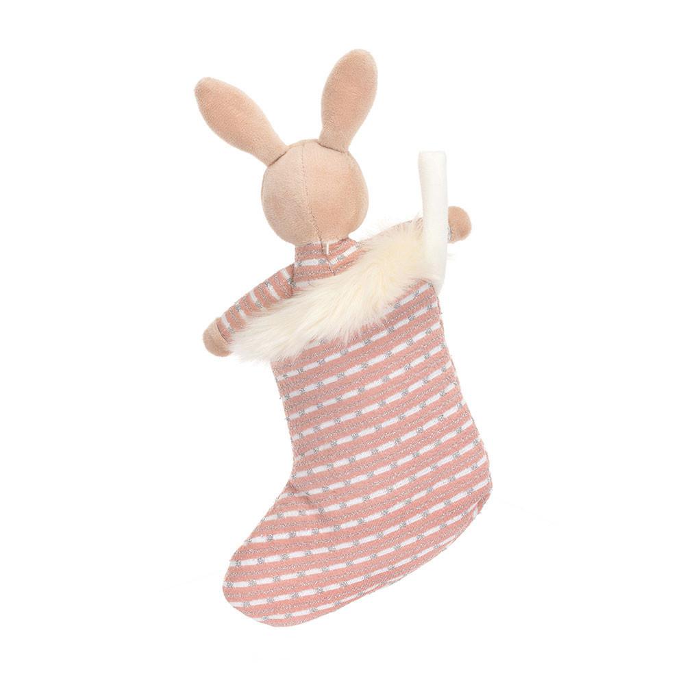Animals Jellycat Shimmer Stocking Bunny 20cm x 9cm x 2cm Beige | México  6980DEKTN