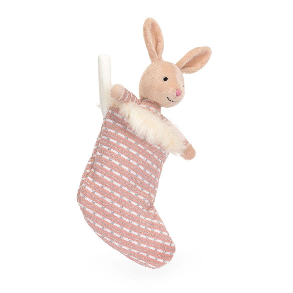 Animals Jellycat Shimmer Stocking Bunny 20cm x 9cm x 2cm Beige | México  6980DEKTN