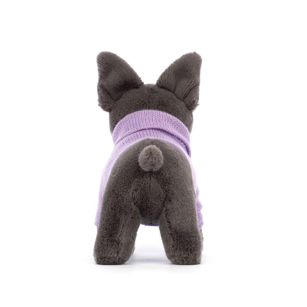 Animals Jellycat Sweater French Bulldog Purple 6.7in x 2.8in x 7.5in Grises | México  5639AKTNS