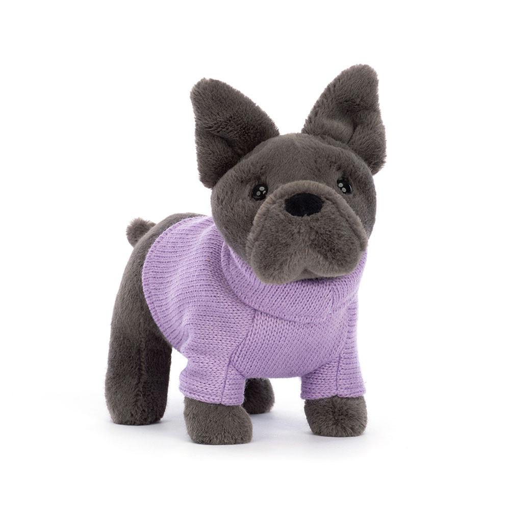 Animals Jellycat Sweater French Bulldog Purple 6.7in x 2.8in x 7.5in Grises | México  5639AKTNS