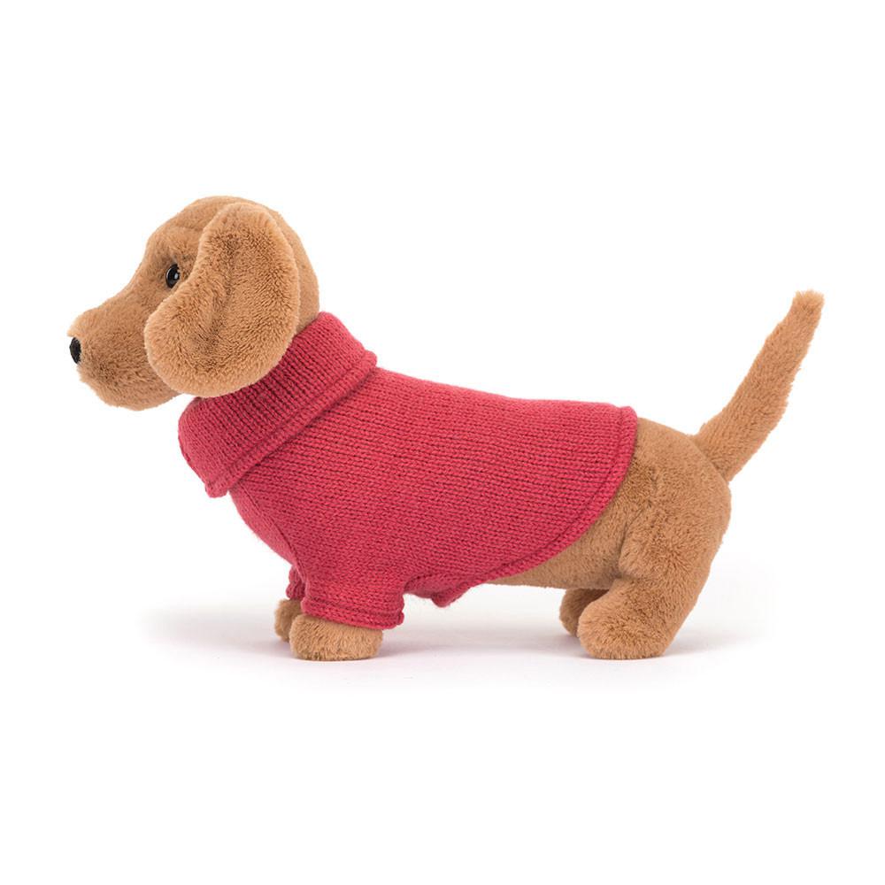 Animals Jellycat Sweater Sausage Dog 6.3in x 2.8in x 9.4in Marrom | México  0263XNOMD