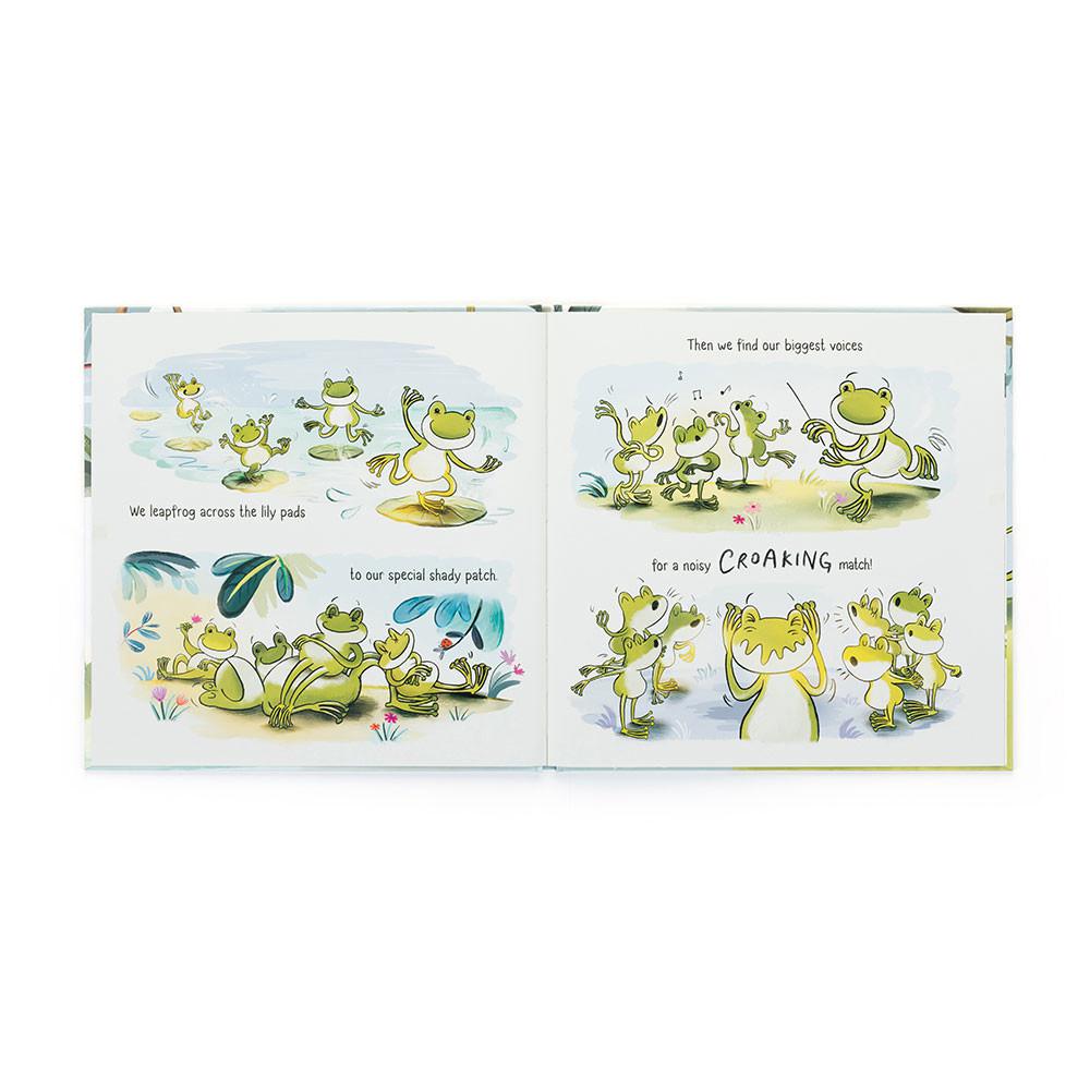 Baby & Books Jellycat A Fantastic Day for Finnegan Frog Book 26cm x 26cm x 1cm Verdes | México  6802OMCXB