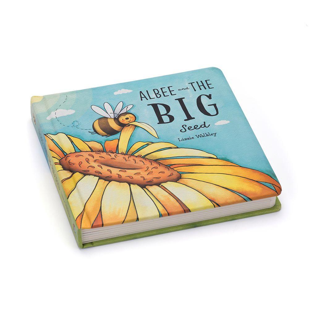 Baby & Books Jellycat Albee And The Big Seed Book 21cm x 21cm x 2cm Amarillos | México  9086RFMUY