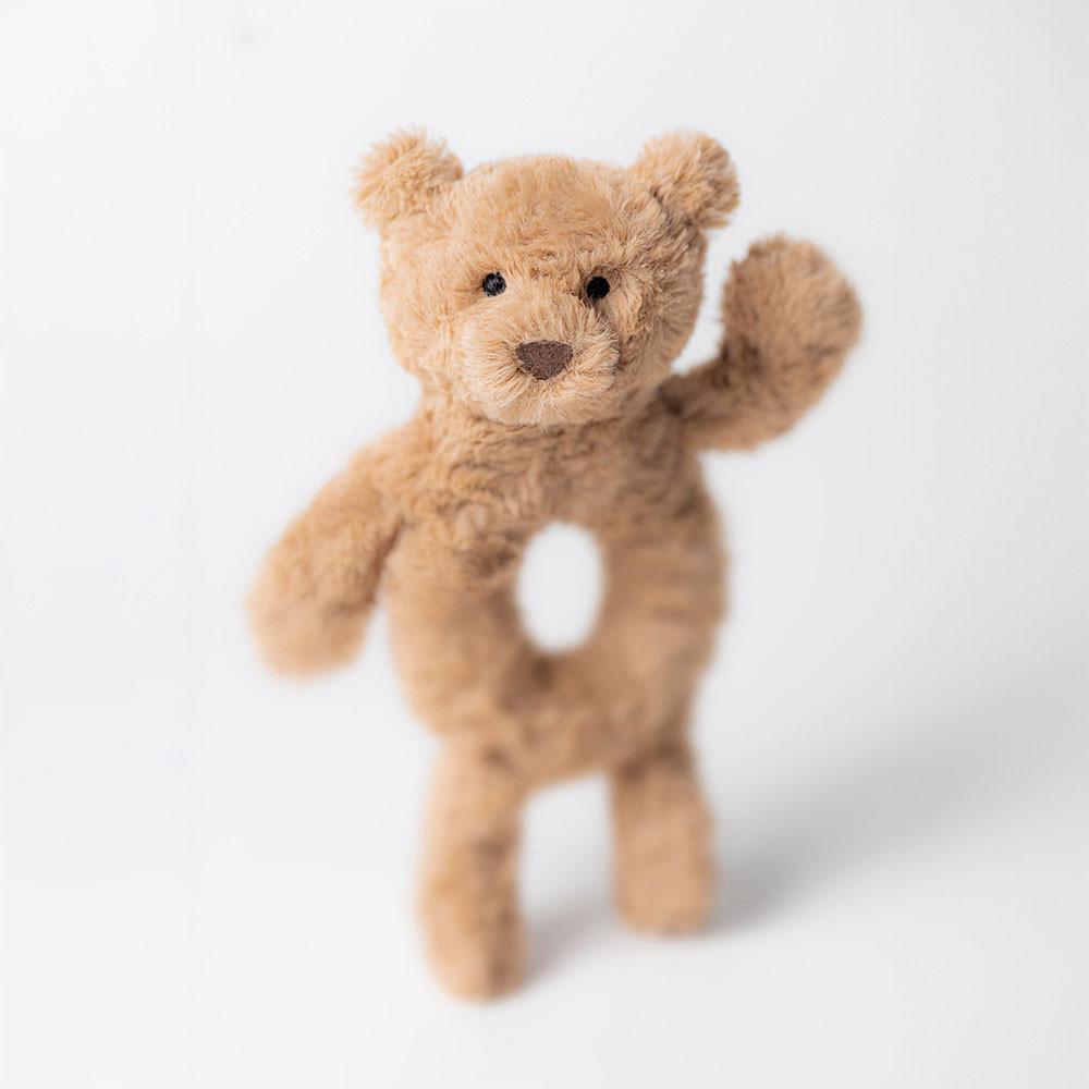 Baby & Books Jellycat Bartholomew Bear Ring Rattle 18cm x 8cm x 2cm Marrom | México  0495VPXIT
