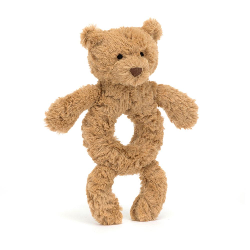 Baby & Books Jellycat Bartholomew Bear Ring Rattle 18cm x 8cm x 2cm Marrom | México  0495VPXIT