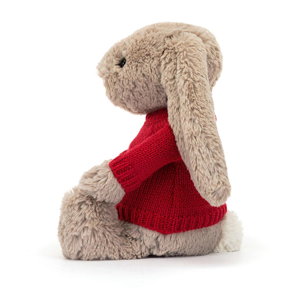 Baby & Books Jellycat Bashful Bunny with Personalised Jumper 31cm x 12cm x 9cm Beige | México  4782LKPQJ