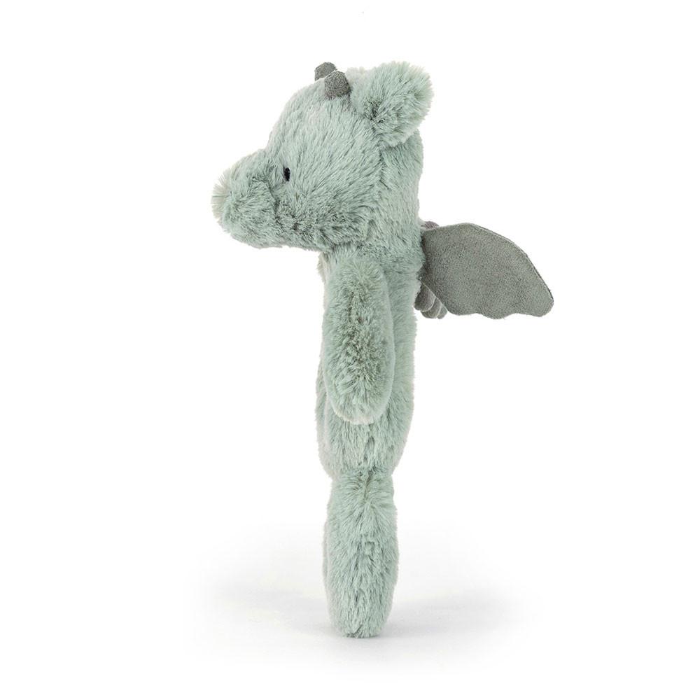 Baby & Books Jellycat Bashful Dragon Ring Rattle 18cm x 8cm x 2cm Verdes | México  0248KDOGC