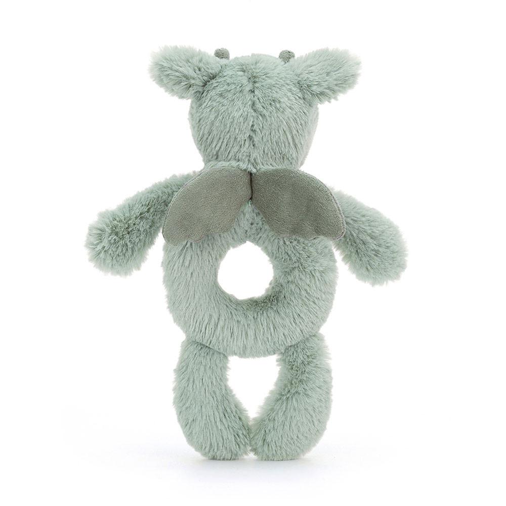 Baby & Books Jellycat Bashful Dragon Ring Rattle 18cm x 8cm x 2cm Verdes | México  0248KDOGC