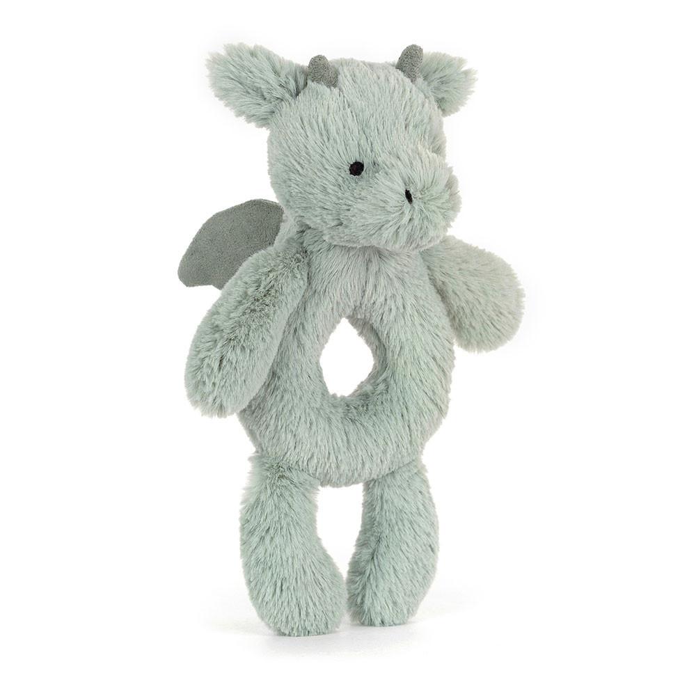 Baby & Books Jellycat Bashful Dragon Ring Rattle 18cm x 8cm x 2cm Verdes | México  0248KDOGC