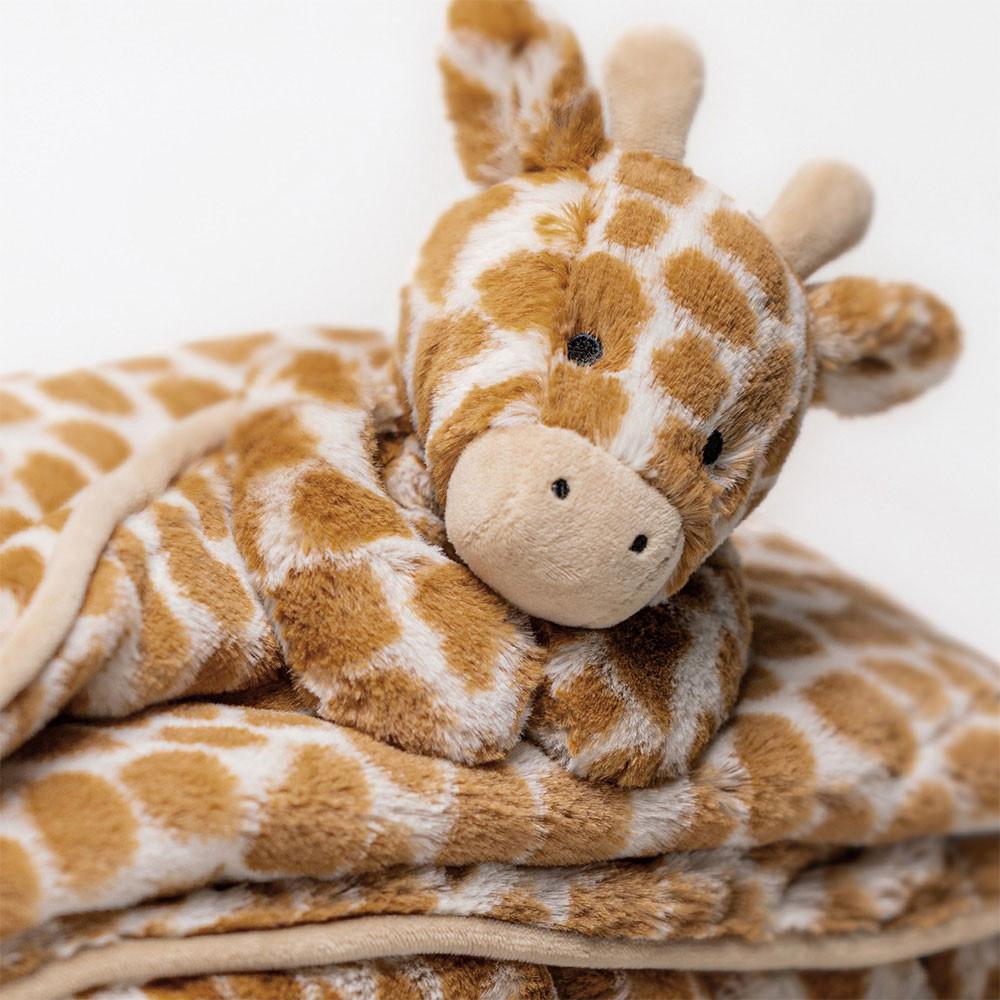 Baby & Books Jellycat Bashful Giraffe Blankie 27cm x 20cm x 7cm Naranjas | México  5810LBOIM