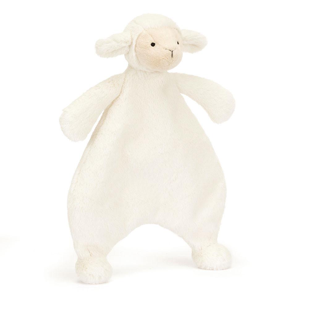 Baby & Books Jellycat Bashful Lamb Comforter 27cm x 20cm x 7cm Blancos | México  5346ILXMK