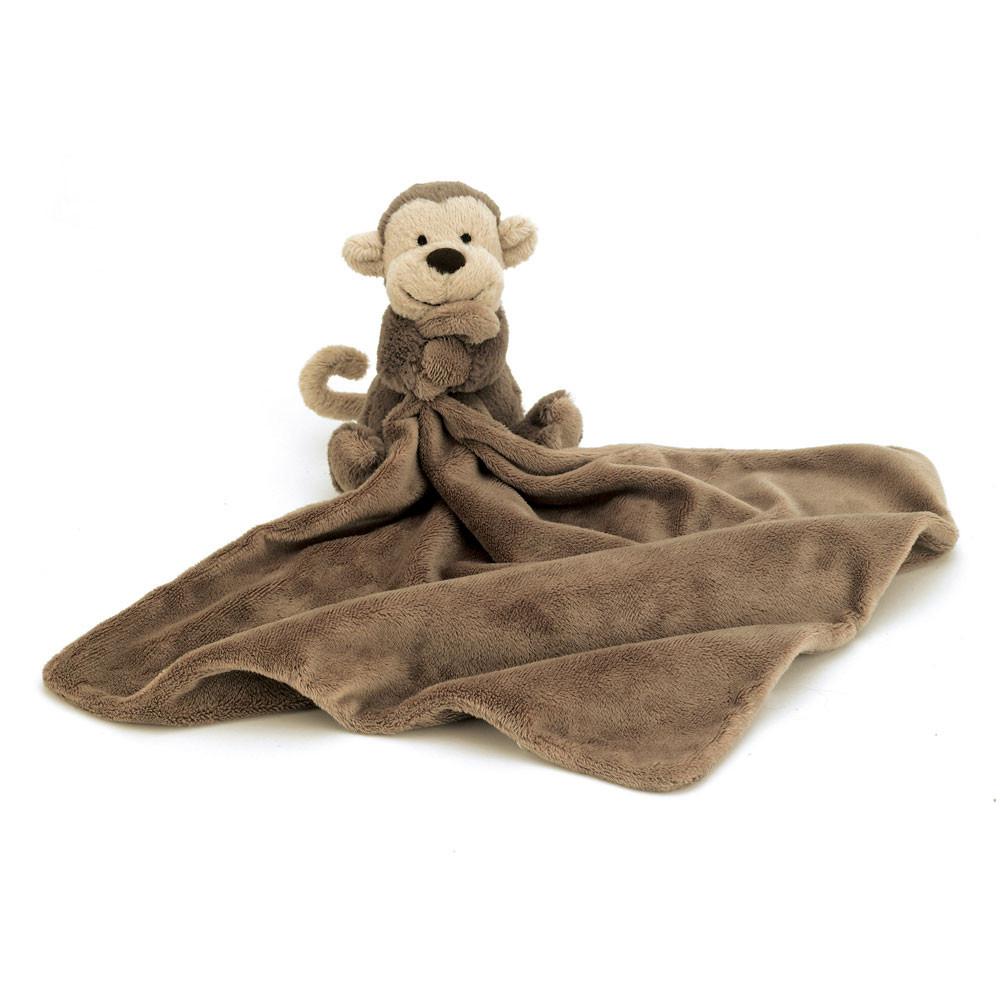 Baby & Books Jellycat Bashful Monkey Soother 15cm x 34cm x 34cm Marrom | México  4309QCWPA
