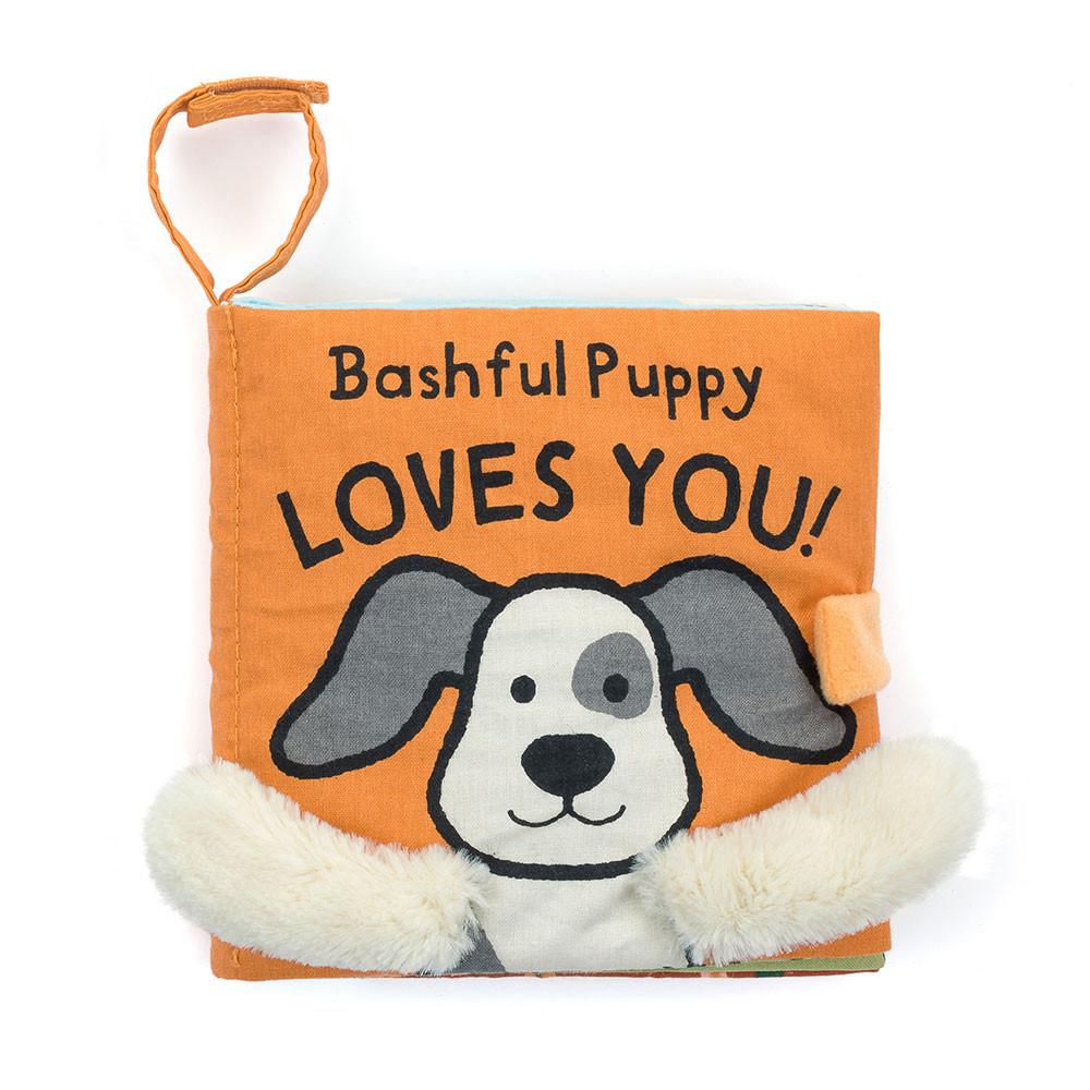 Baby & Books Jellycat Bashful Puppy Loves You Book 15cm x 15cm x 5cm Blancos | México  6790CLQYS