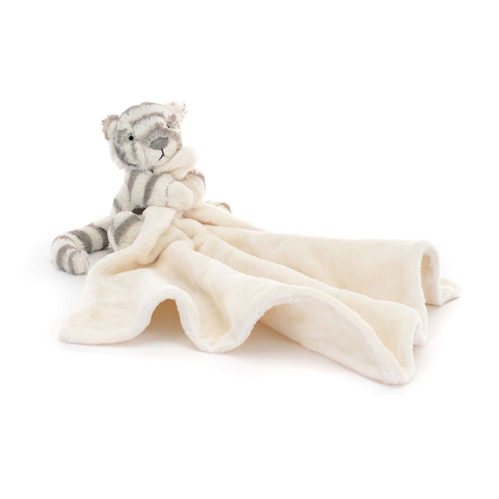 Baby & Books Jellycat Bashful Snow Tiger Soother 15cm x 34cm x 34cm Grises | México  3601OMZTS