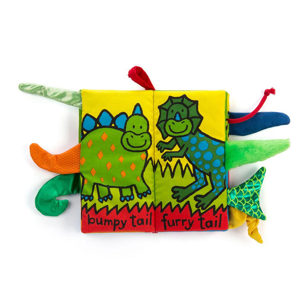 Baby & Books Jellycat Dino Tails Book 22cm x 13cm x 5cm Verdes | México  9810HDQUM