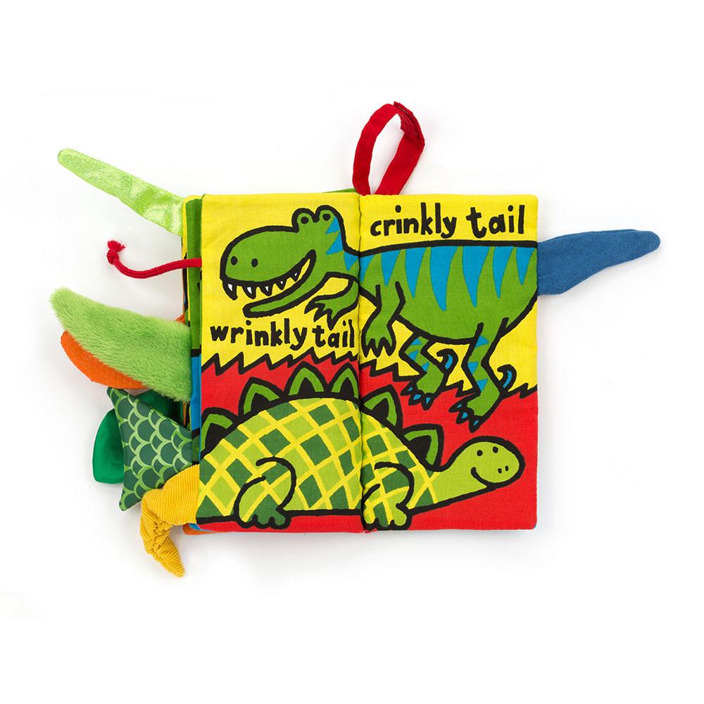 Baby & Books Jellycat Dino Tails Book 22cm x 13cm x 5cm Verdes | México  9810HDQUM