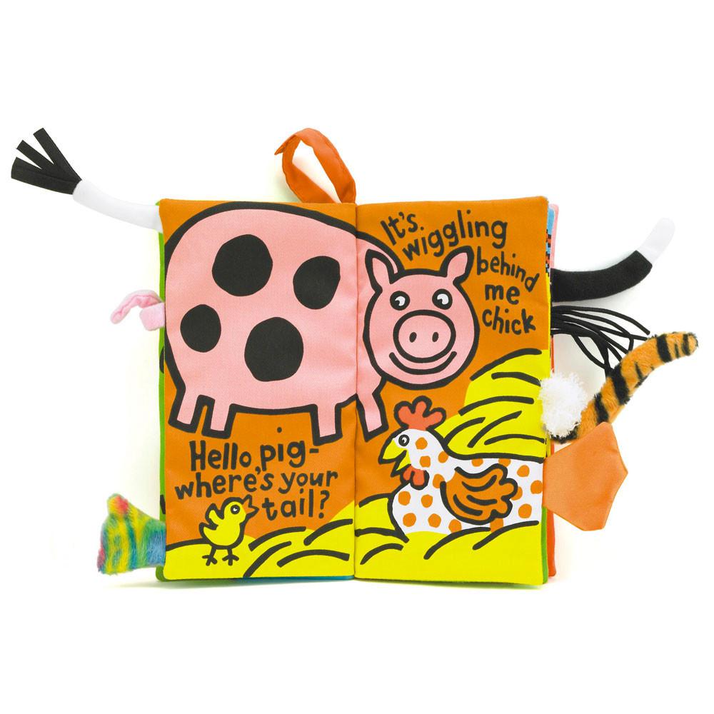 Baby & Books Jellycat Farm Tails Activity Book 22cm x 13cm x 5cm Verdes | México  1475NDBUT
