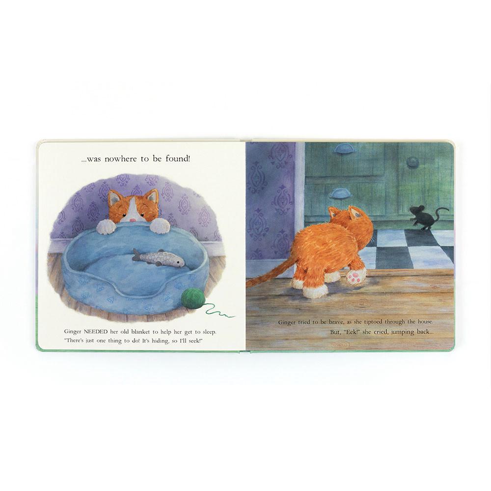Baby & Books Jellycat Ginger, the Courageous Kitten Book 23cm x 23cm x 2cm Naranjas | México  2985LINTJ