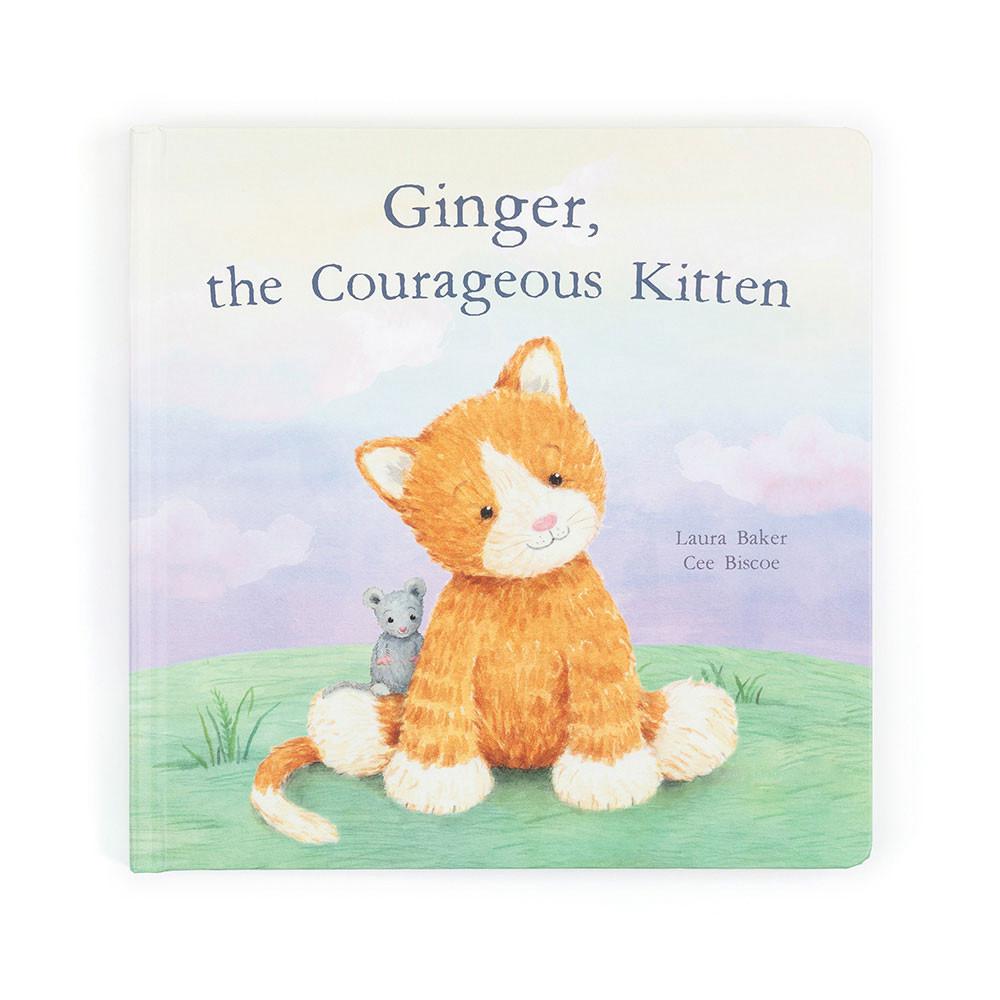 Baby & Books Jellycat Ginger, the Courageous Kitten Book 23cm x 23cm x 2cm Naranjas | México  2985LINTJ