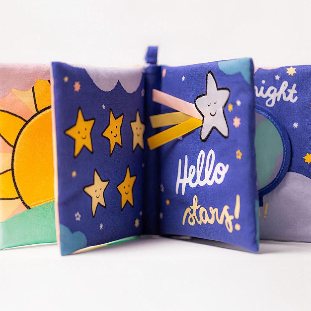 Baby & Books Jellycat Hello Moon Fabric Book 18cm x 18cm x 5cm Blancos | México  4621LENIY