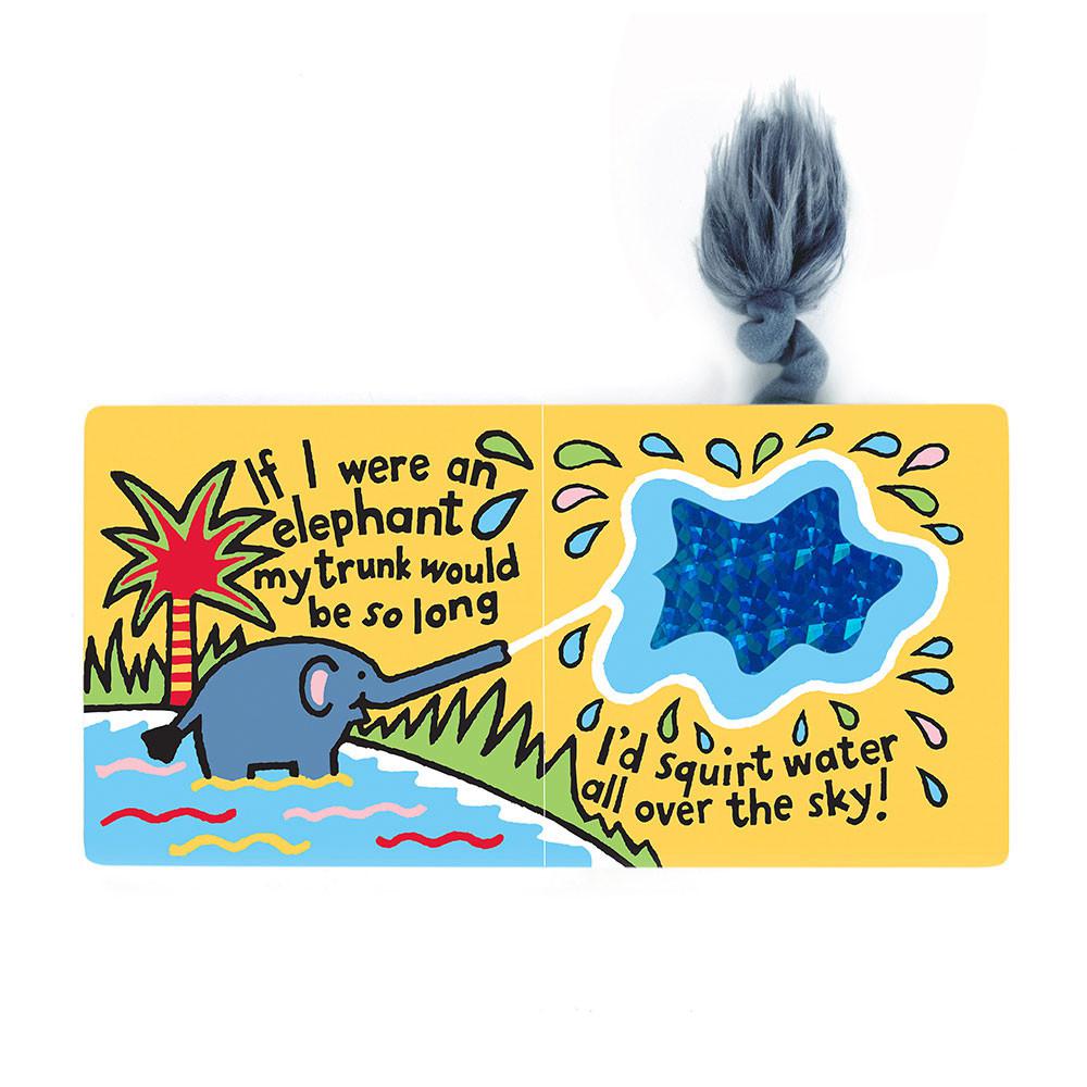Baby & Books Jellycat If I Were An Elephant Board Book and Fuddlewuddle Elephant Medium Azules | México  6250MCKUE