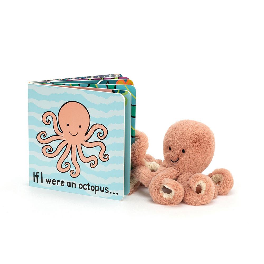 Baby & Books Jellycat If I Were An Octopus Book and Odell Octopus Tiny Naranjas | México  7403ASLOC