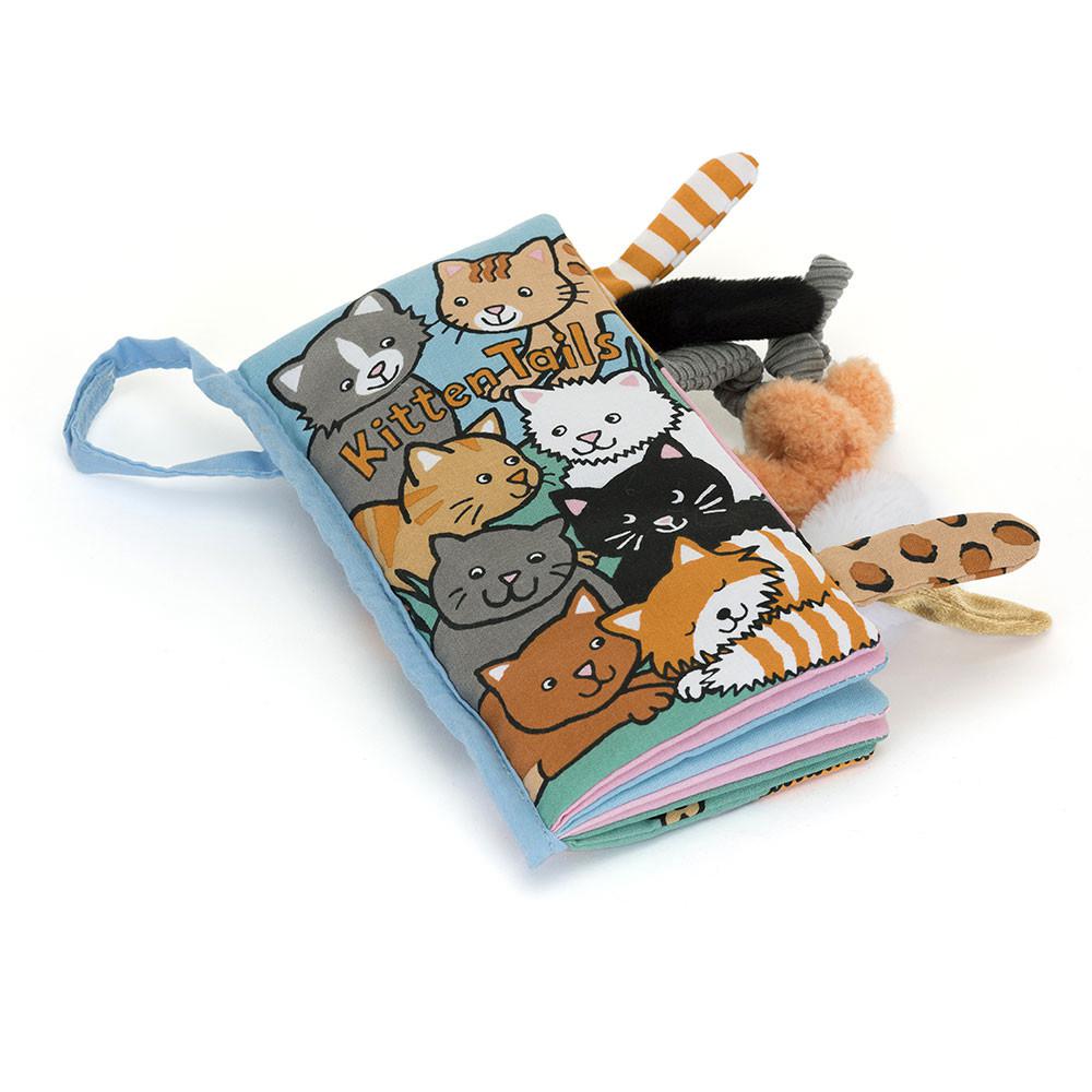 Baby & Books Jellycat Kitten Tails Activity Book 22cm x 13cm x 5cm Azules | México  9816GPWZL