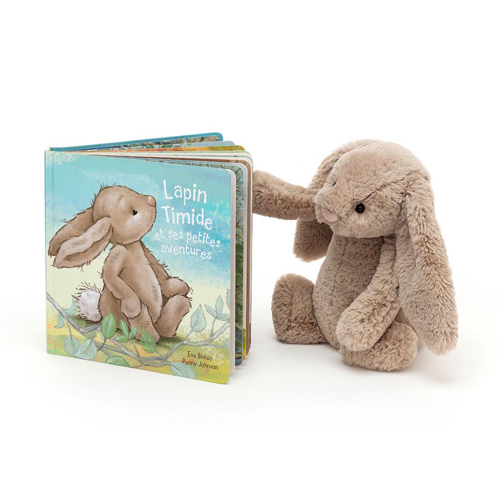 Baby & Books Jellycat Lapin Timide Et Ses Petites Aventures and Bashful Bunny Medium Beige | México  8751QZRAL