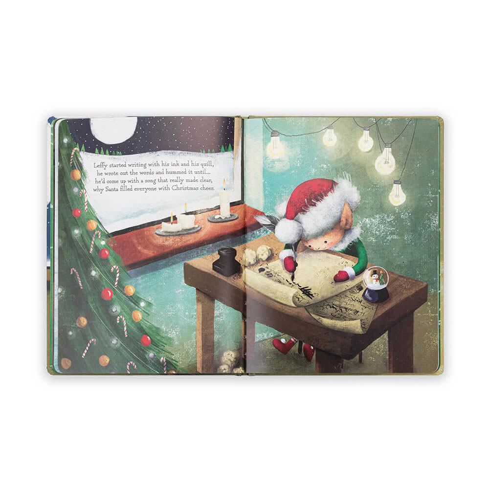 Baby & Books Jellycat Leffy's Christmas Gift Book 26cm x 20cm x 2cm Verdes | México  2615BKPHI