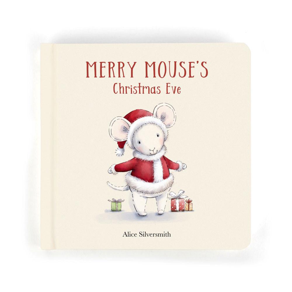 Baby & Books Jellycat Merry Mouse\'s Christmas Eve Book 19cm x 19cm x 2cm Blancos | México  0251BLOVZ