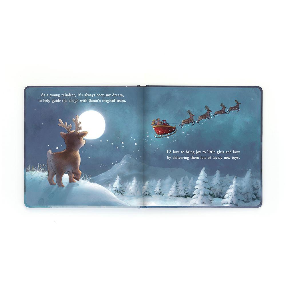 Baby & Books Jellycat Mitzi Reindeer's Dream Book 21cm x 21cm x 2cm Azules | México  7193BRHDL