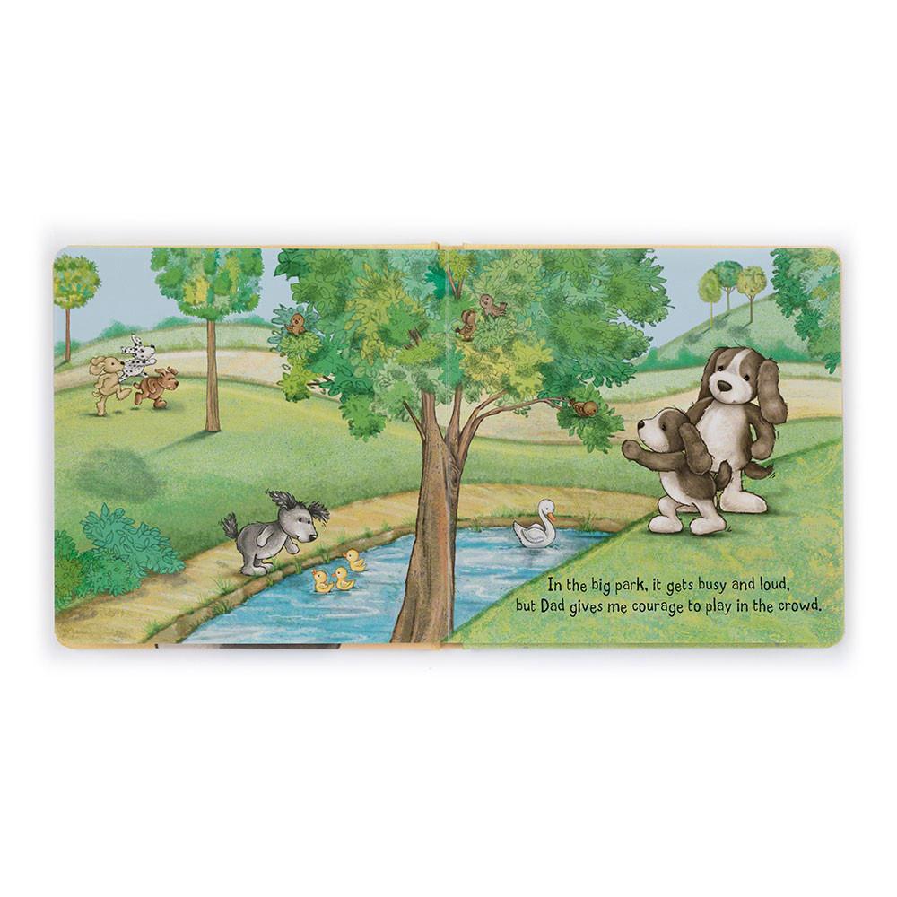 Baby & Books Jellycat My Dad and Me Book and Bashful Fudge Puppy Medium Marrom | México  1784AHUBC