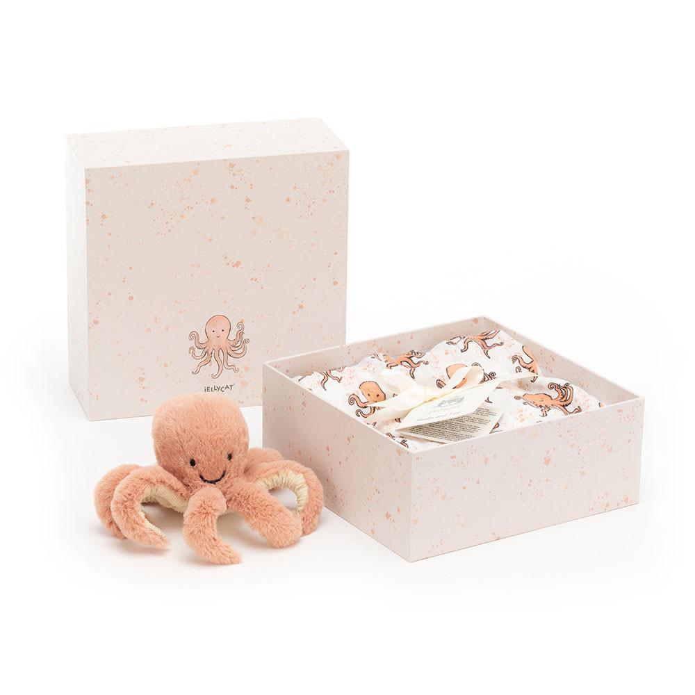 Baby & Books Jellycat Odell Octopus Gift Set 18cm x 18cm x 8cm Naranjas | México  8145XDWFL