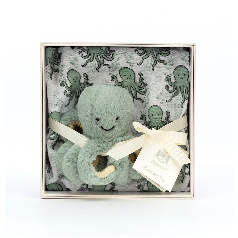 Baby & Books Jellycat Odyssey Octopus Gift Set 18cm x 18cm x 8cm Verdes | México  5109PWNYC