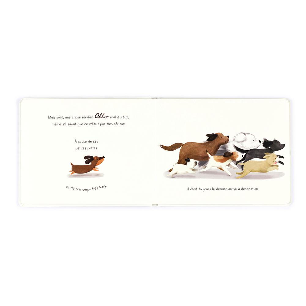 Baby & Books Jellycat Otto Le Petit Chien Saucisse Livre 18cm x 23cm x 2cm Blancos | México  8392UXATY
